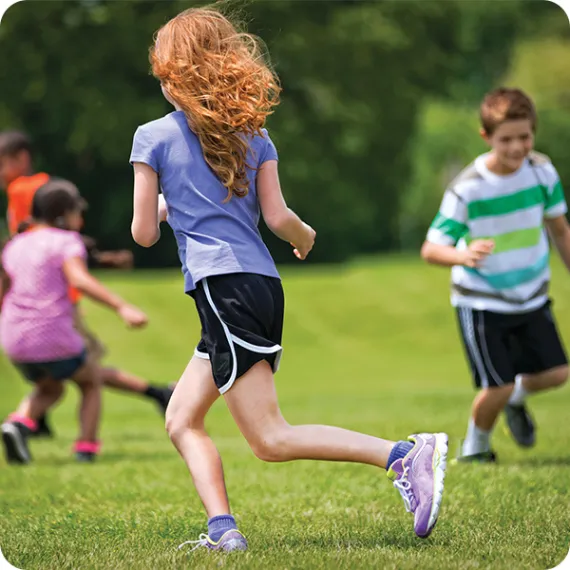 kids playing on a field